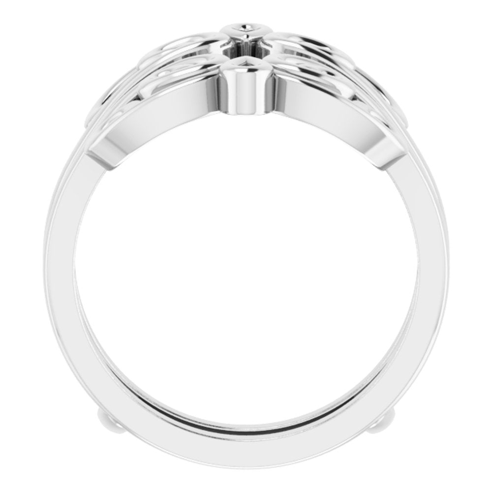 14K White Bridal Ring Guard