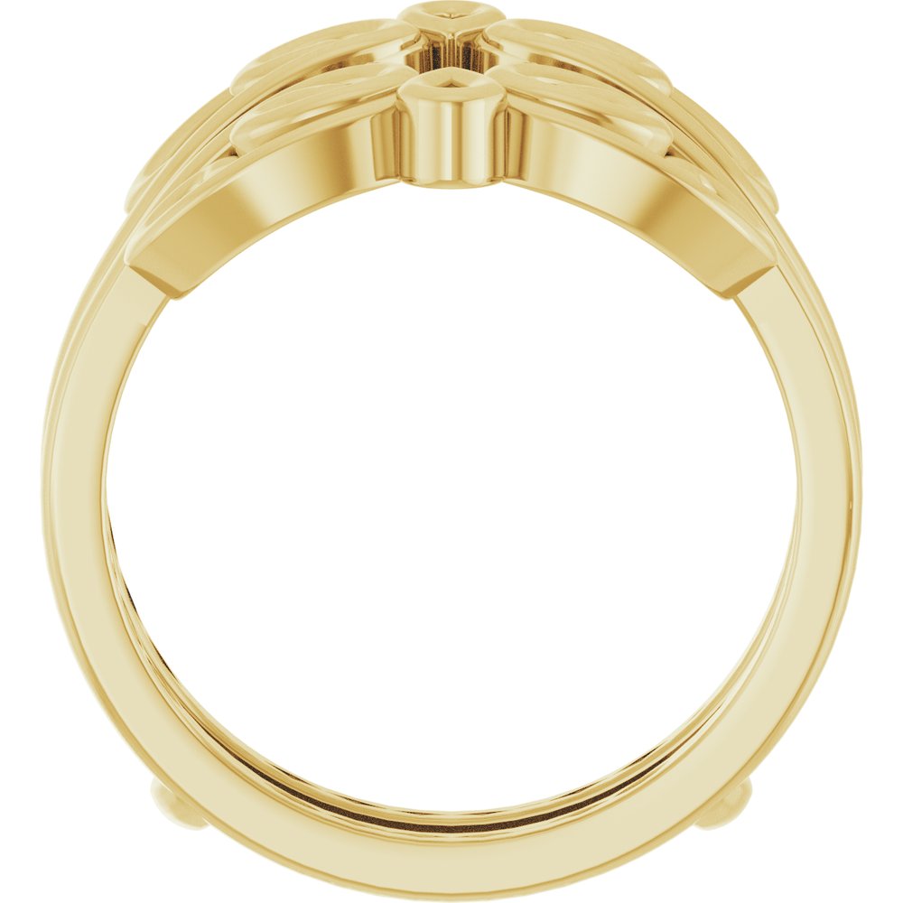 14K Yellow Bridal Ring Guard