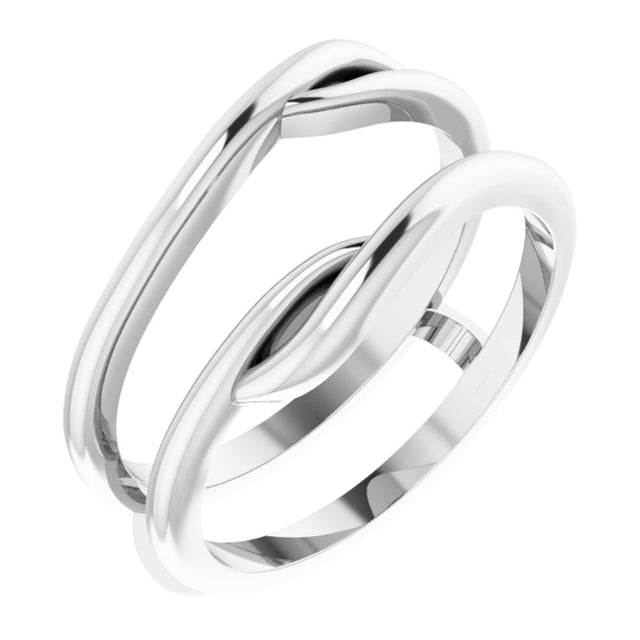 14K White Ring Guard