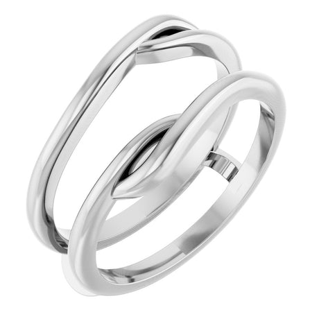 14K White Ring Guard