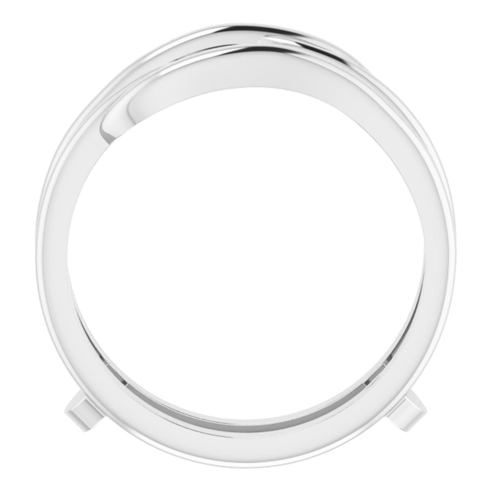 14K White Ring Guard