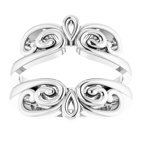 14K White Bridal Ring Guard