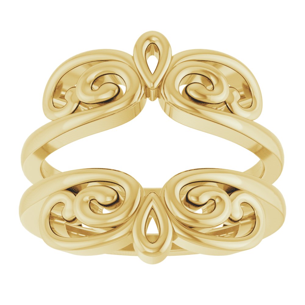 14K Yellow Bridal Ring Guard