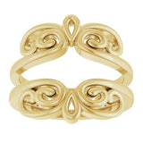 14K Yellow Bridal Ring Guard