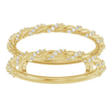 14K Yellow 1/4 CTW Natural Diamond Ring Guard