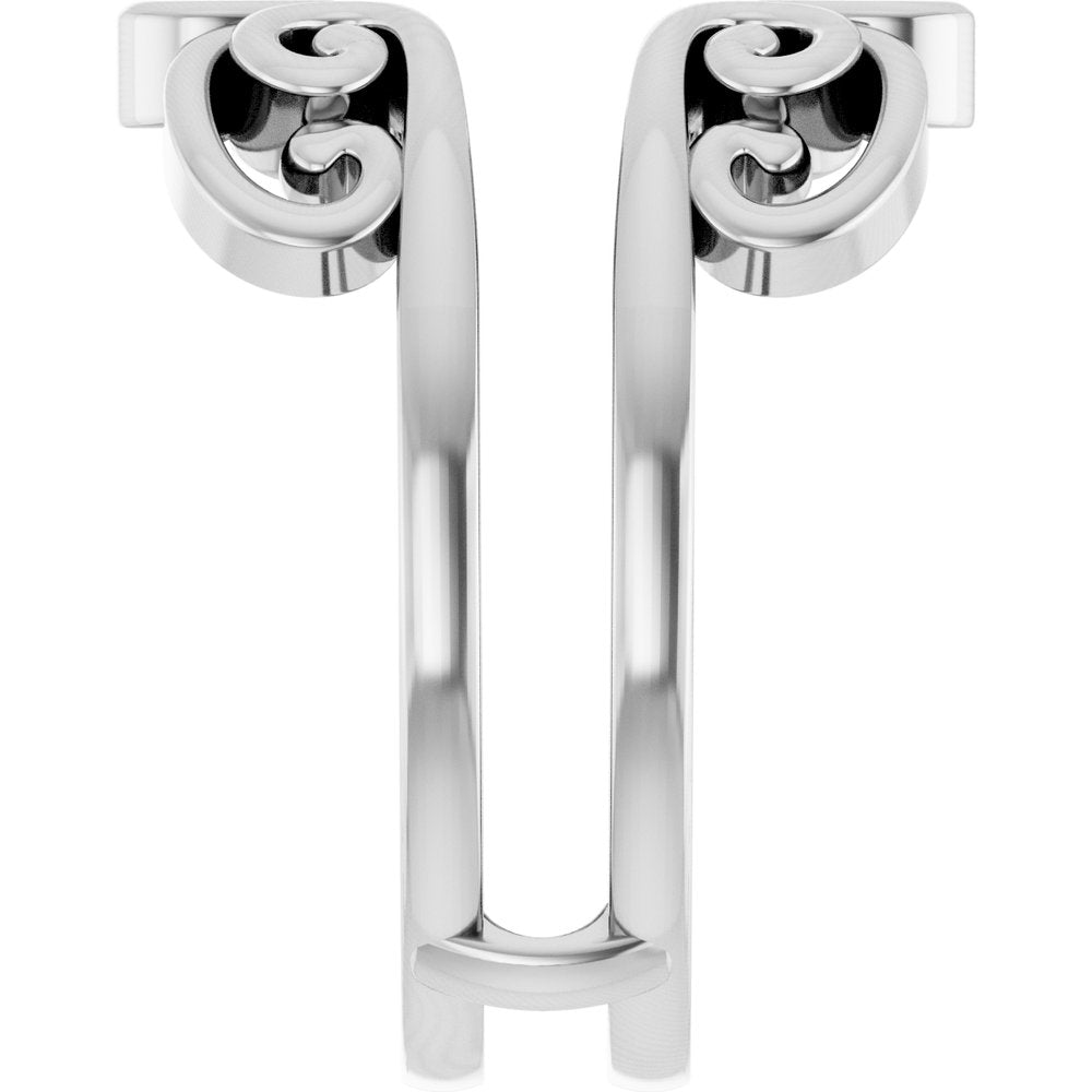 14K White Bridal Ring Guard