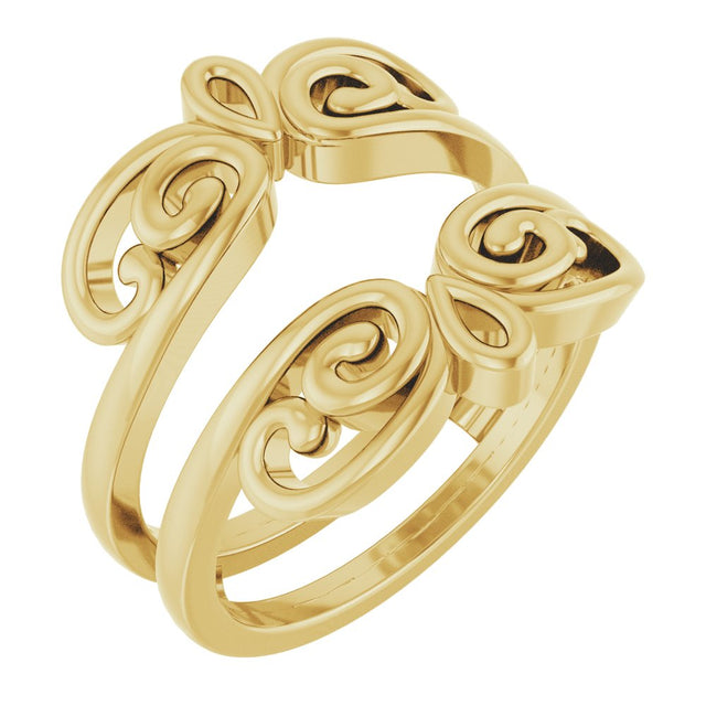 14K Yellow Bridal Ring Guard