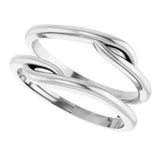 14K White Ring Guard