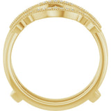 14K Yellow 1/8 CTW Natural Diamond Ring Guard