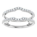 14K White 1/3 CTW Natural Diamond Ring Guard