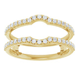 14K Yellow Gold 1/3 CTW Natural Diamond Ring Guard