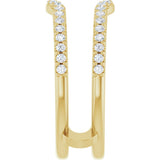 14K Yellow Gold 1/3 CTW Natural Diamond Ring Guard