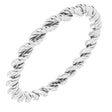 Platinum 2 mm Twisted Rope Band Size 5