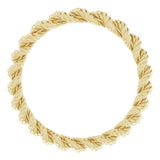 14K Yellow 2 mm Rope Band