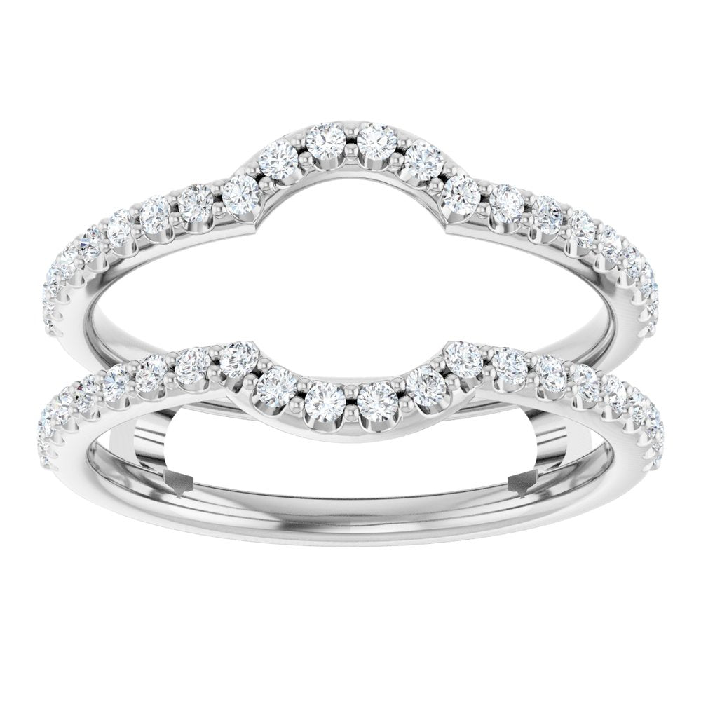 14K White 1/3 CTW Lab-Grown Diamond Ring Guard