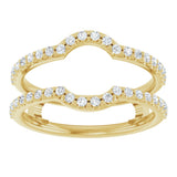14K Yellow Gold 3/8 CTW Lab-Grown Diamond Ring Guard