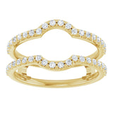 14K Yellow 1/3 CTW Lab-Grown Diamond Ring Guard