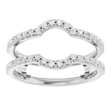 14K White Gold 3/8 CTW Lab-Grown Diamond Ring Guard