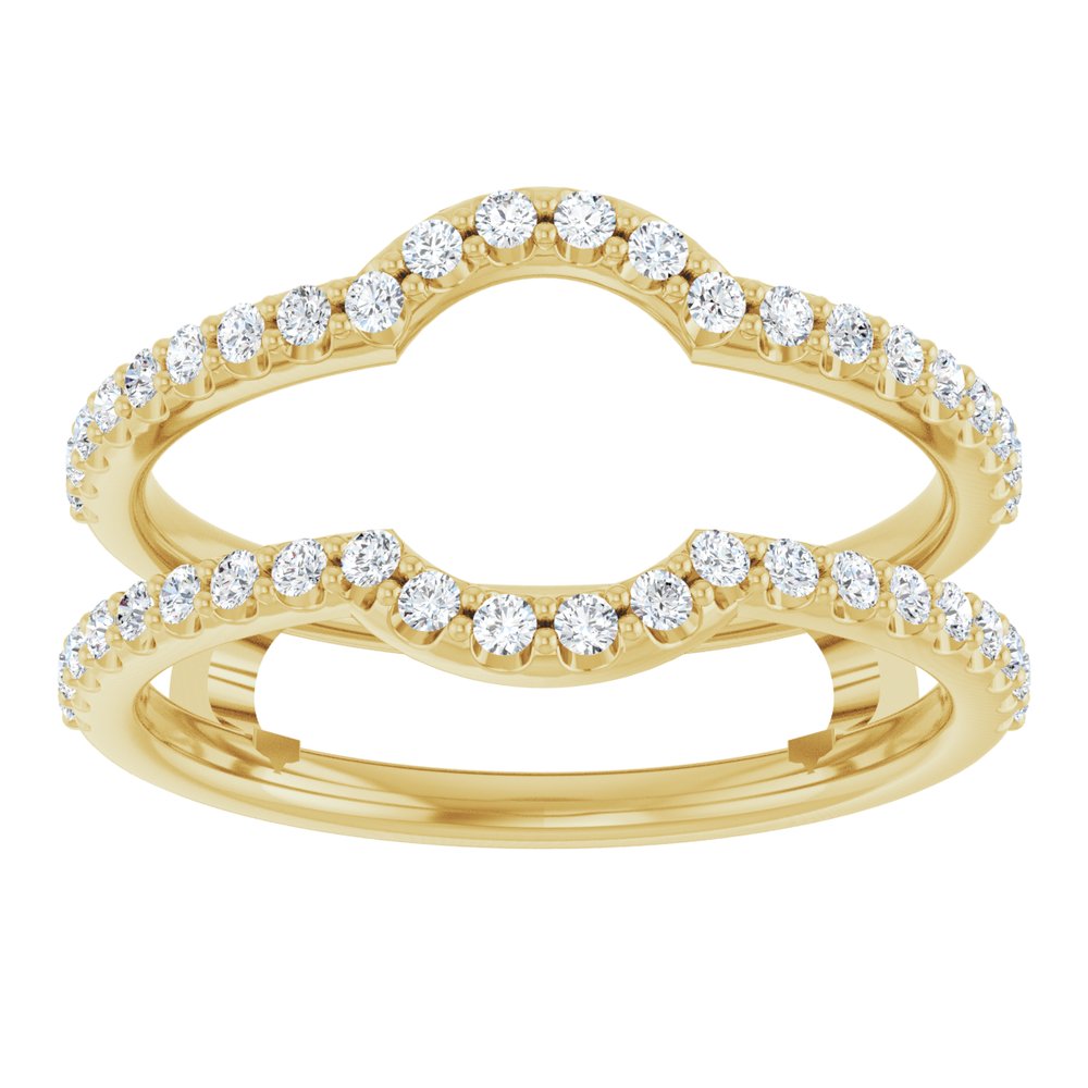 14K Yellow Gold 1/3 CTW Lab-Grown Diamond Ring Guard