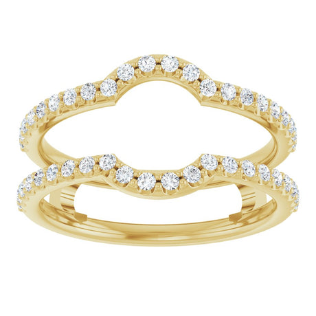 14K Yellow Gold 3/8 CTW Lab-Grown Diamond Ring Guard