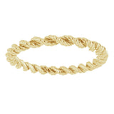 14K Yellow 2 mm Rope Band