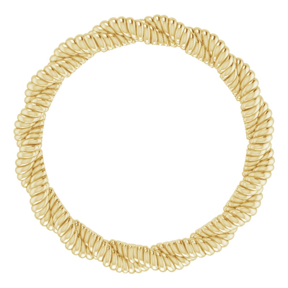 14K Yellow Twisted Rope Band