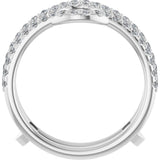 14K White 1/3 CTW Lab-Grown Diamond Ring Guard