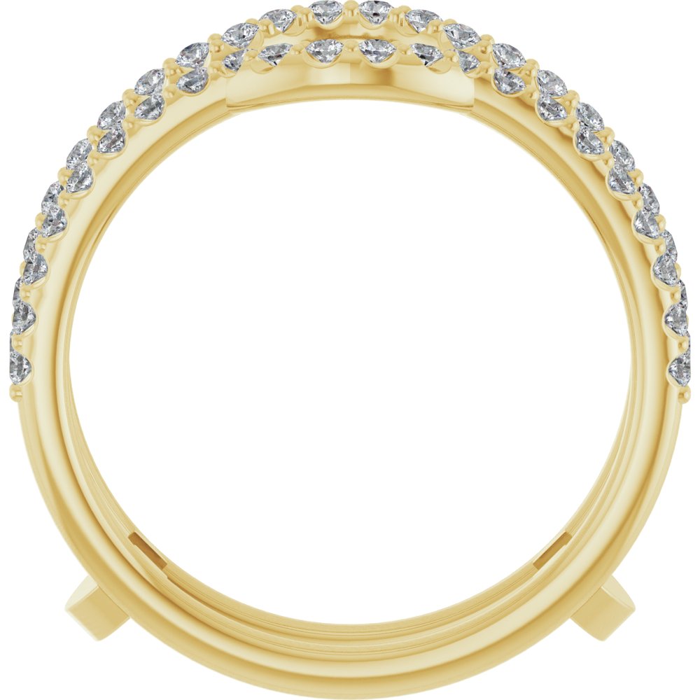 14K Yellow 1/3 CTW Lab-Grown Diamond Ring Guard