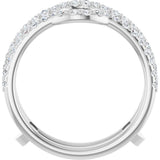 14K White Gold 3/8 CTW Lab-Grown Diamond Ring Guard