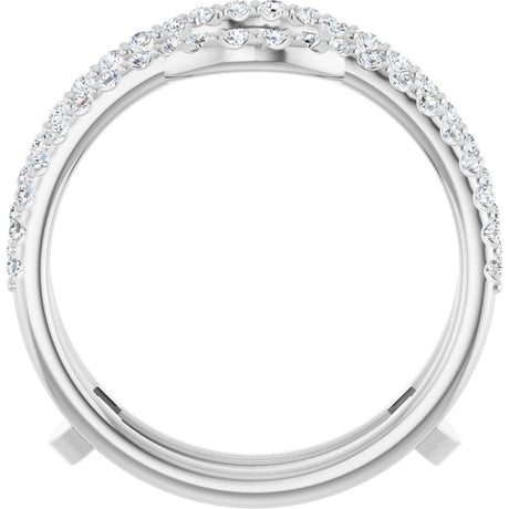 14K White Gold 3/8 CTW Lab-Grown Diamond Ring Guard