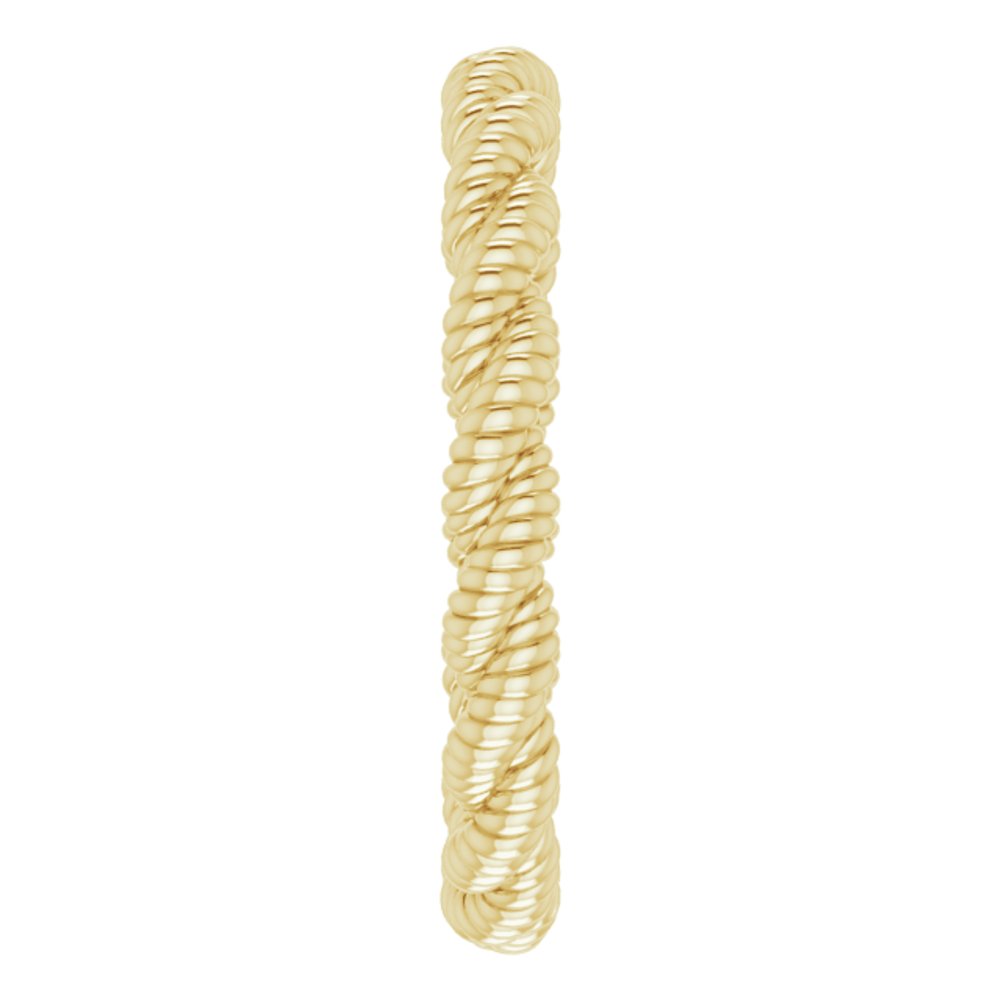 14K Yellow Twisted Rope Band