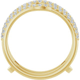 14K Yellow Gold 1/3 CTW Natural Diamond Ring Guard
