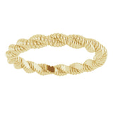 14K Yellow Twisted Rope Band