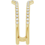 14K Yellow Gold 1/3 CTW Lab-Grown Diamond Ring Guard