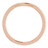 14K Rose Contour Band