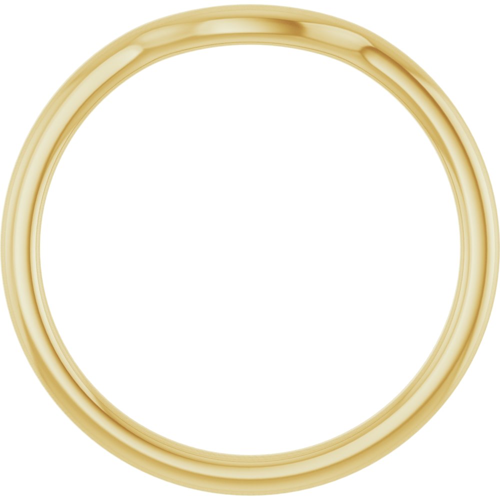 14K Yellow Contour Band