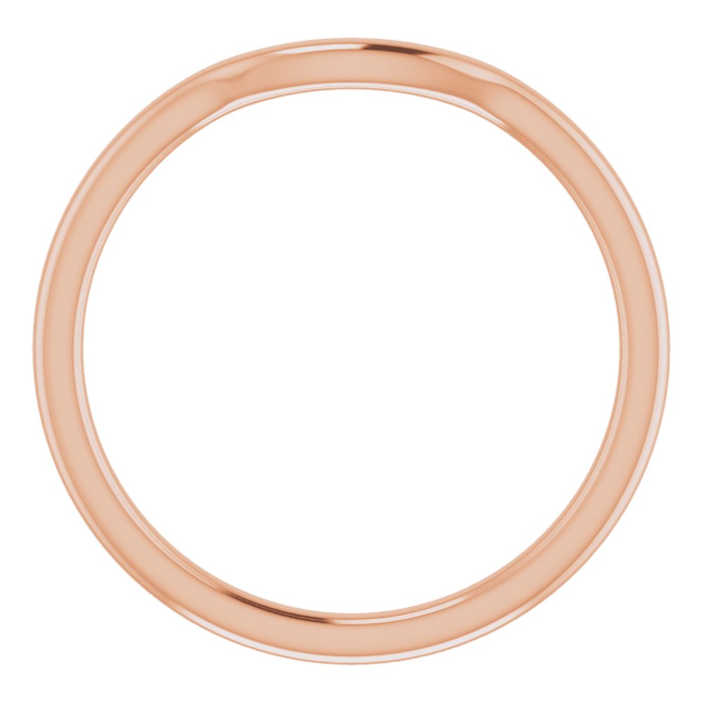 14K Rose Contour Band