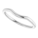Sterling Silver Contour Band