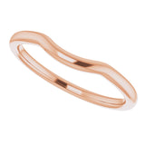 14K Rose Contour Band