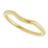 14K Yellow Contour Band