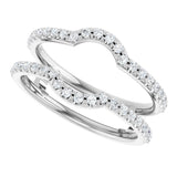 14K White 1/3 CTW Lab-Grown Diamond Ring Guard