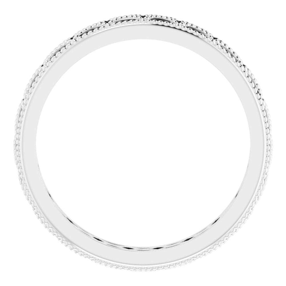 14K White Gold 3 mm Band Size 7