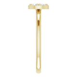 14K Yellow Gold 1/5 CTW Natural Diamond Stackable Cluster Ring