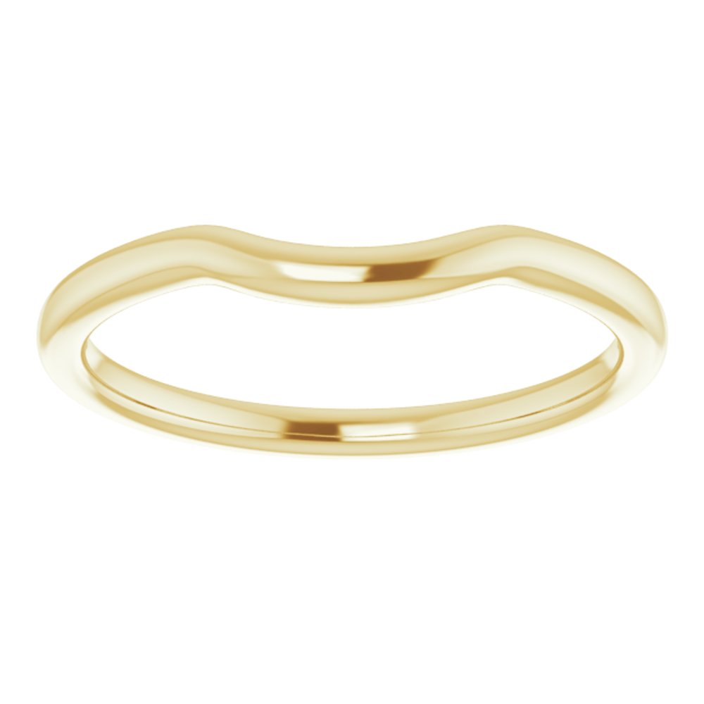 18K Yellow Contour Band