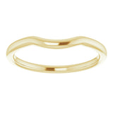 14K Yellow Contour Band