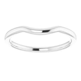 Sterling Silver Contour Band