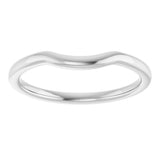 Sterling Silver Contour Band