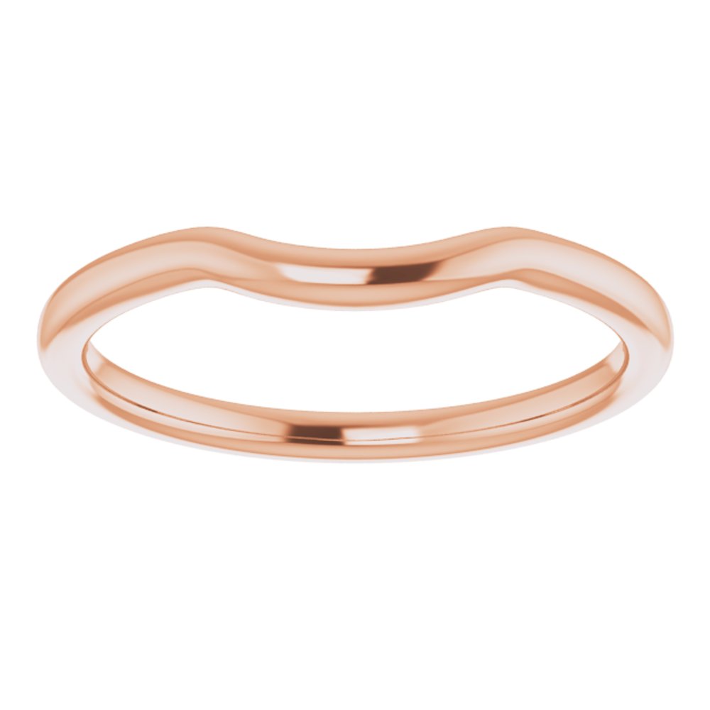 14K Rose Contour Band