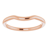 14K Rose Contour Band