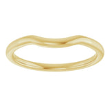 18K Yellow Contour Band